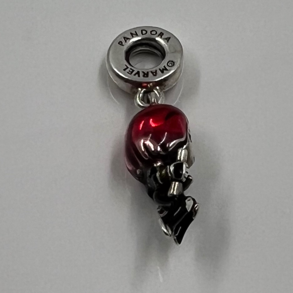Pre-owned PANDORA AVENGERS MARVEL BLACK WIDOW DANGLE CHARM 790785C01 ...
